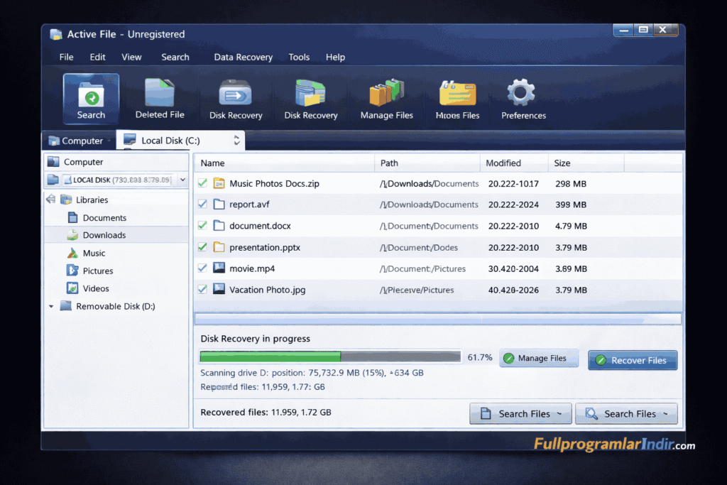 Active File Recovery