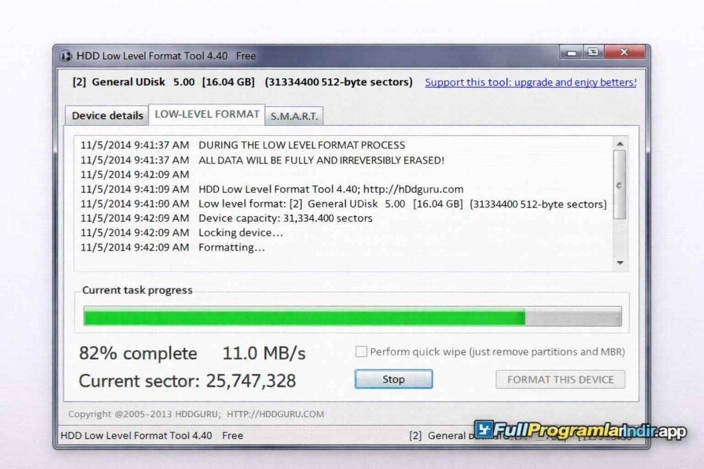 HDD Low Level Format 