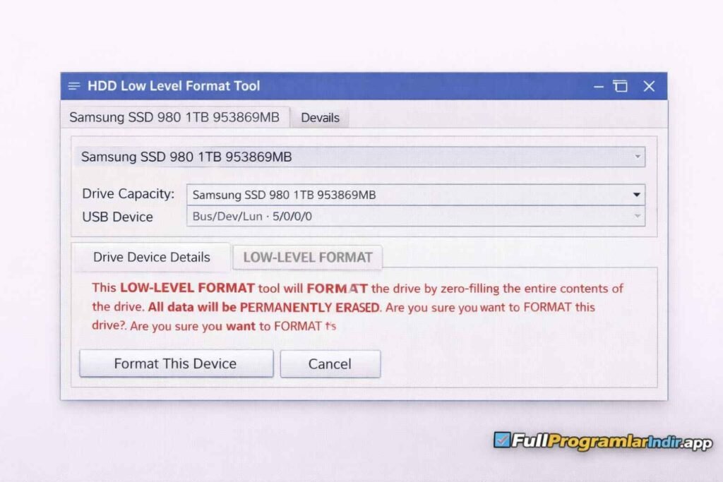 HDD Low Level Format 