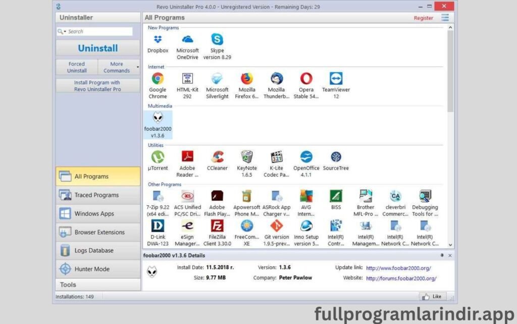 Revo Uninstaller Pro